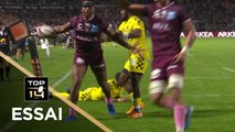 TOP 14 - Essai Seta TAMANIVALU (UBB) - Bordeaux-Bègles - Clermont  - J7 - Saison 2019/2020