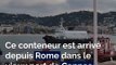 Thales achemine par la mer jusqu'à Cannes un conteneur de 23 tonnes pour transporter ses futurs satellites