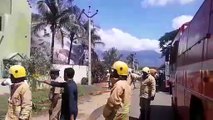 Rodel Masala Company in Theni Engulfed in Fire Fire Services pressed