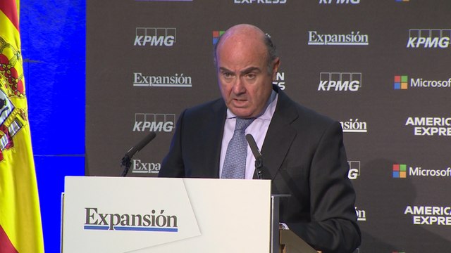 Guindos afirma que la zona euro no está abocada a una recesión