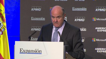Guindos afirma que la zona euro "no está abocada a una recesión"