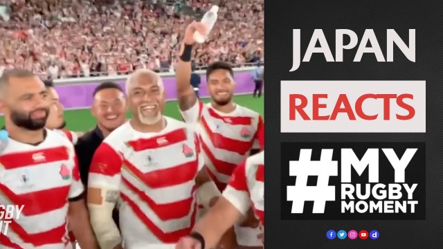 How Japan reacted to Rugby World Cup win! MyRugbyMoment