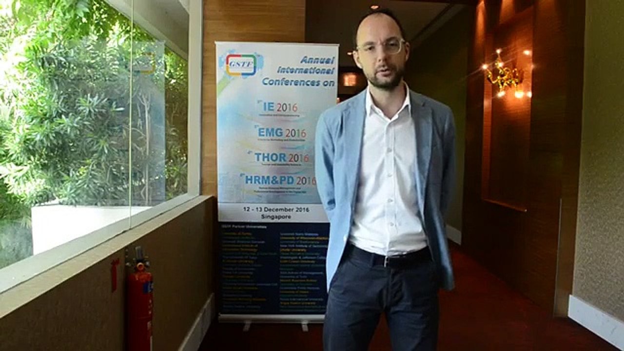 Mr. Michael Justus Reichert at EMG Conference 2016 by GSTF