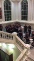 Glasgow band the Govan Protestant Boys playing in Belfast City Hall