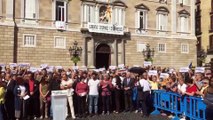 La Plaça Sant Jaume acoge una concentración contra la sentencia