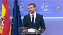 Pablo Casado pide que Sánchez no indulte a los condenados del 'procés'