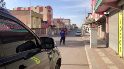 Ceylanpınar'da bir eve roket düştü evde yangın çıktı