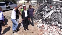 Bodrum Belediye Başkanı Ahmet Aras, yıkılan kaçak yapıları inceledi