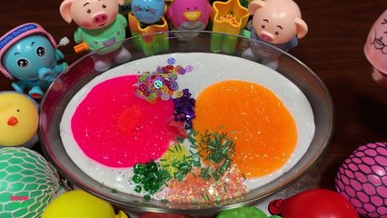 Festival of Colors !! Mixing Random Things Into Slime !! Satisfying Slime Smoothie #703