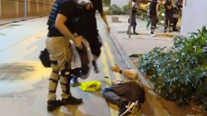 Hong Kong news outlet driver allegedly shot by police during weekend protests