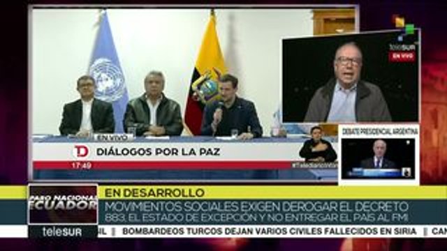 Discuten líderes indígenas y pdte. ecuatoriano derogar el decreto 883