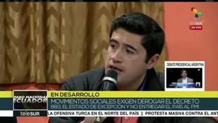 Respalda ministro de Economía de Ecuador decreto 883