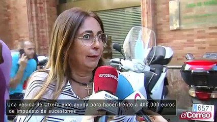 Una vecina de Utrera pide ayuda para hacer frente a 400.000 euros de impuesto de sucesiones