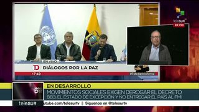 Indígenas y pdte ecuatorianos defienden su visión sobre el decreto 883