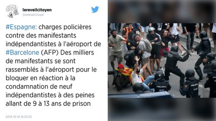 Espagne. Tensions entre manifestants indépendantistes et policiers à l’aéroport de Barcelone