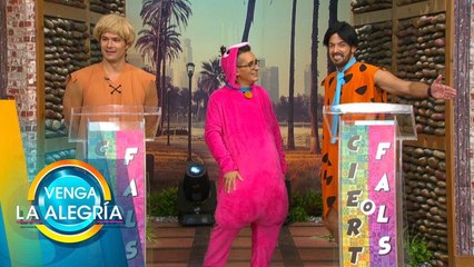 ¡Totalmente en su papel! Nuestros conductores contestan todo sobre Los Picapiedra.| Venga La Alegría