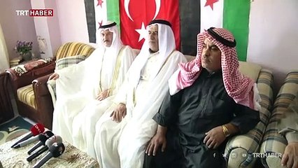 Arap aşiretlerinden Türkiye'ye Barış Pınarı Harekatı teşekkürü