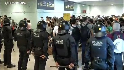 下载视频: Protestas en Cataluña contra la sentencia del 'procés'