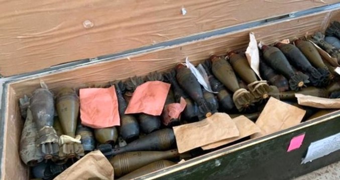 Teröristlerden temizlenen Tel Abyad'da çok sayıda mühimmat ele geçirildi