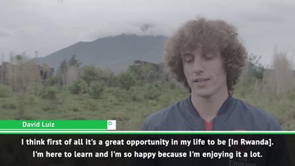 Arsenal's David Luiz visits Rwanda