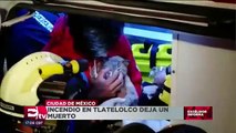Incendio en Tlatelolco deja una persona muerta