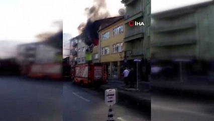 Iraklı mülteci ailenin kaldığı evde yangın çıktı