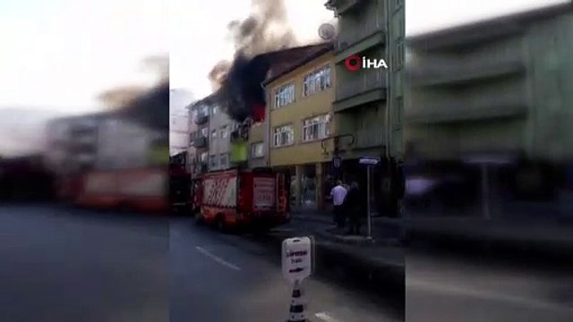 Iraklı mülteci ailenin kaldığı evde yangın çıktı