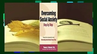 About For Books  Overcoming Social Anxiety: Step by Step  Review