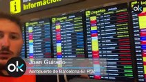 Miles de personas afectadas en el Aeropuerto de Barcelona-El Prat