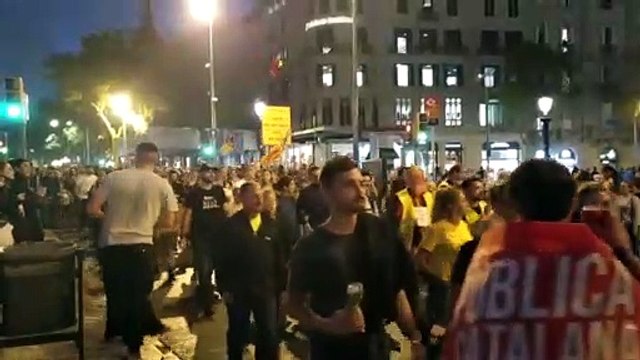 Continúan las protestas por la sentencia del 'procés'