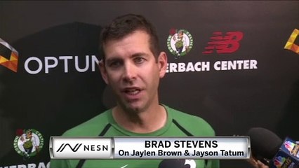 Brad Stevens On Development Of Jayson Tatum And Jaylen Brown