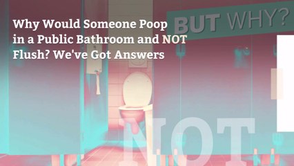 Why Would Someone Poop in a Public Bathroom and NOT Flush? We've Got Answers