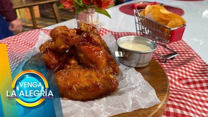 ¡La receta perfecta para este fin! ¡Alitas con salsa de piloncillo enchipotlado! | Venga La Alegría