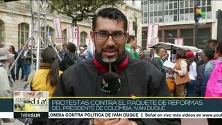 Colombia: protestas contra paquete de reformas de Iván Duque