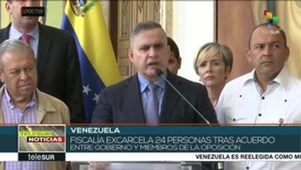 Venezuela: fiscalía excarcela a 24 personas tras acuerdo gob/oposición