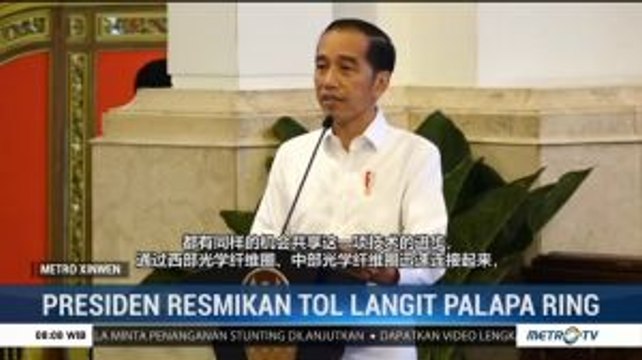 Jokowi Resmikan Palapa Ring