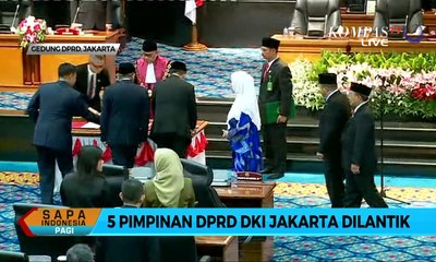 5 Pimpinan DPRD DKI Jakarta Dilantik