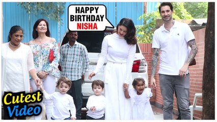 Sunny Leone's Kids CUTEST Video With Daniel Weber | Nisha Kaur Weber Birthday Party