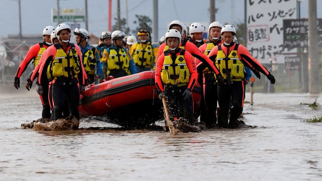 Death toll from typhoon Hagibis rises to at least 58 as rescue efforts continue in Japan