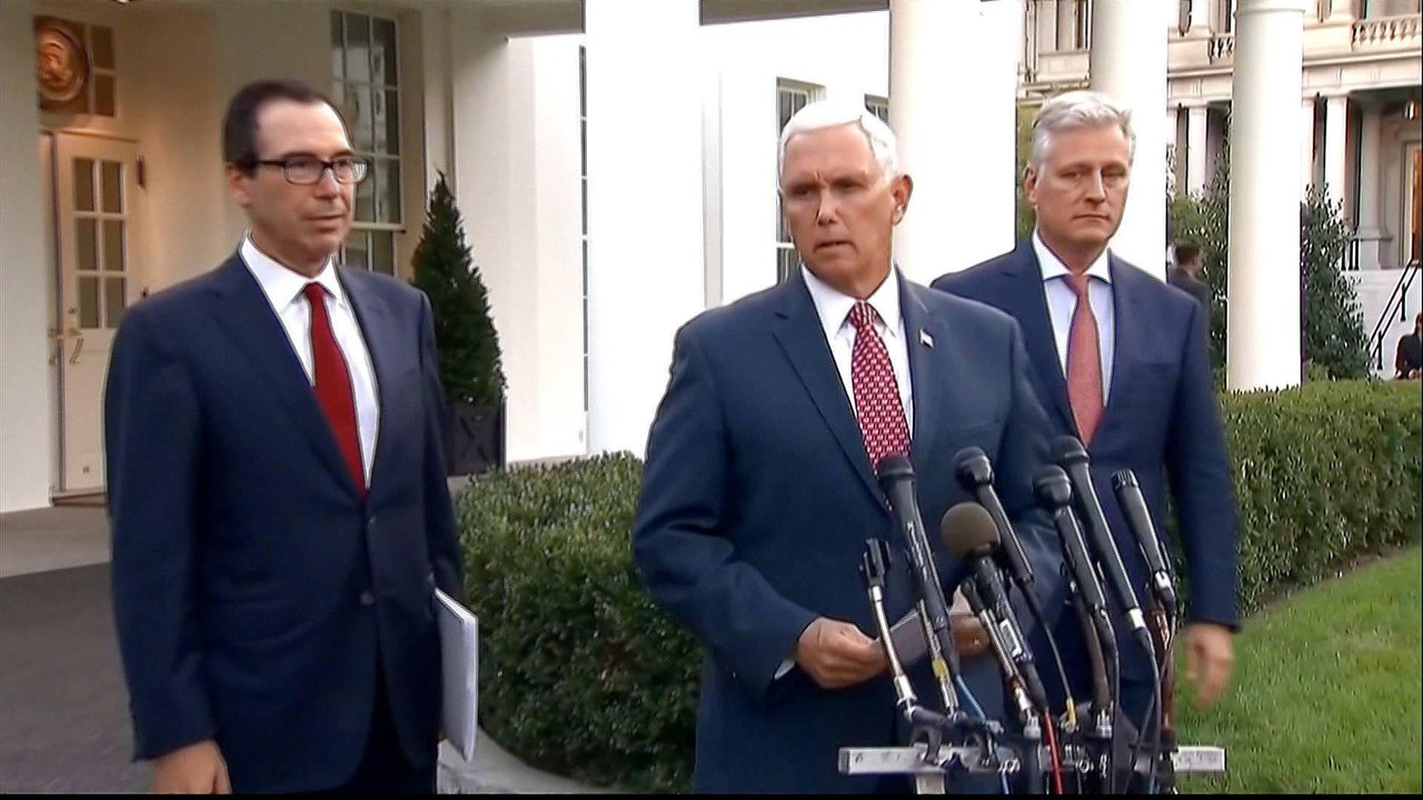 Trump hits Turkey with sanctions, calls for cea...