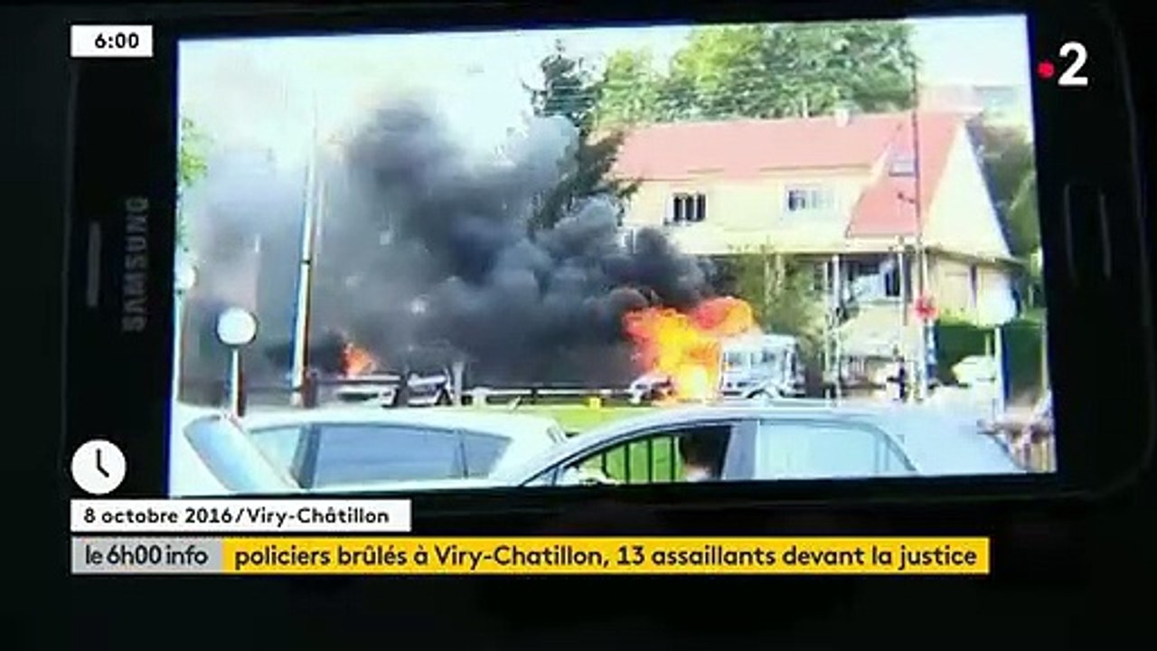 Le procès des jeunes accusés d'avoir brûlé des policiers au cocktail Molotov à Viry-Chatillon s'ouvre aujourd'hui, trois ans après cette attaque