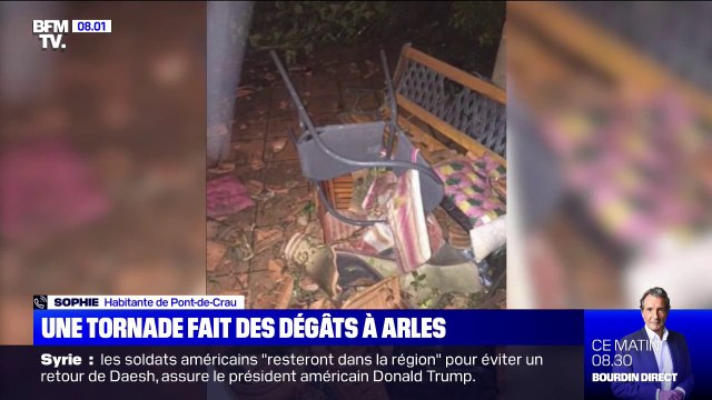 Les témoignages des habitants de Arles touchés par une tornade ce mardi matin