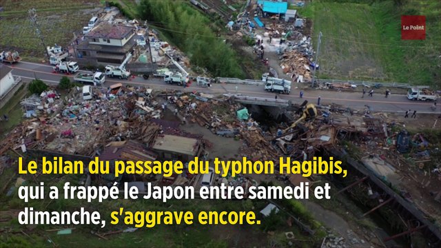 Typhon Hagibis : près de 70 morts et 15 personnes disparues au Japon