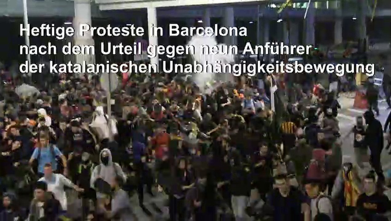 Proteste in Barcelona nach Urteilen gegen Katalanen-Anführer