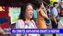 Mga commuter, kanya-kanyang diskarte sa pagbiyahe