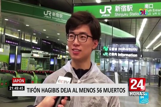 Casi 60 muertos deja el paso del tifón Hagibis en Japón