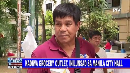 Kadiwa grocery outlet, inilunsad sa Manila City Hall