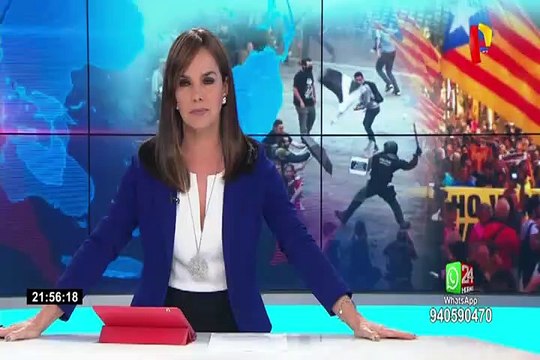 España: violentas manifestaciones tras sentencias contra líderes independentistas