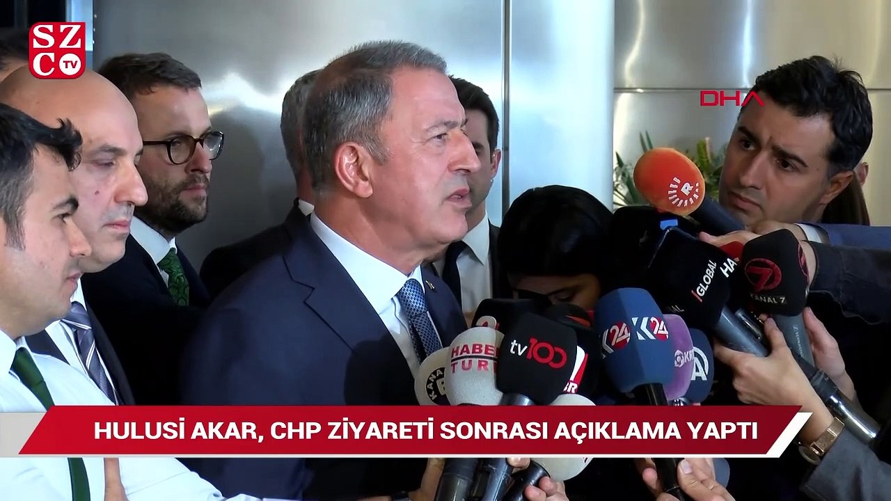 Hulusi Akar, CHP ziyareti sonrası açıklama yaptı