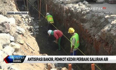 Antisipasi Banjir, Pemkot Kediri Perbaiki Saluran Air